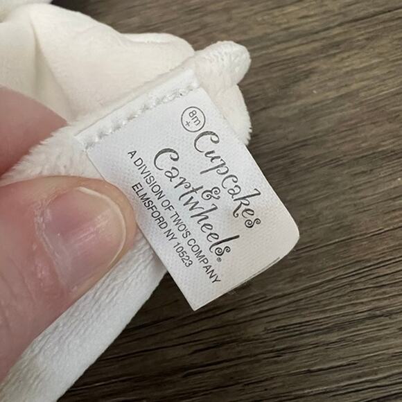 Cupcakes Cartwheels Llama Lamb Round Lovey‎ with Tags - Picture 4 of 4